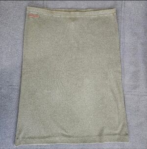 Vintage Lauren Ralph Lauren Size Medium Green Cotton Midi Fitted Skirt